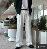 エイデン 401 コットン ラウンドトップ ワイドパンツ