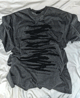 レタリングブラッシュドローイング半袖Tシャツ