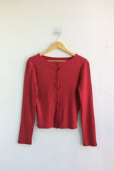 Round Pick Dot Cardigan