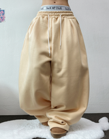 FLEECE🔥HEATER🔥BALLOON WIDE LONG PANTS💚💙💛🩶 7COLOR
