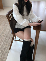 Dear button off-shoulder blouse (2 colors)