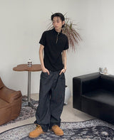 Eiffel studded striped denim pants