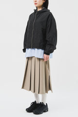Square Cropped Hooded Jacket (5color)