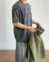 ヴィンテージクラックショートスリーブTシャツ