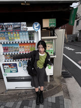 ダブルハイネックカーディガン