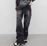 (Unisex) ネットダメージウォッシングパンツ