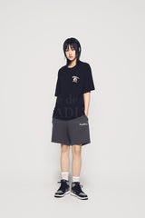 24FW ワールドワイドトラベルクオッカアートワーク半袖Tシャツ (OVERSEAS EXCLUSIVE) ブラック