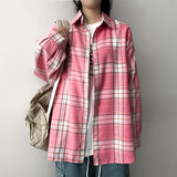 Week oversized fit checkered shirt