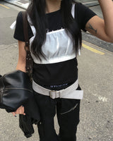 Suede big belt