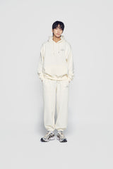 24FW アップサイドダウンロゴナッピングズリーパンツアイボリー
