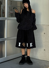 PUFFY CUTOUT KNIT
