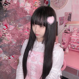 fluffy hair clip-baby heart