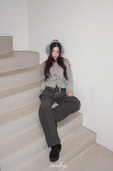 Corduroy Banded Layered Pants