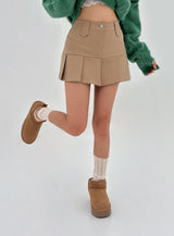 [WITH BUILT-IN SHORTS] フォーシーズン ローカンカン ミニスカート - 3 COLOR