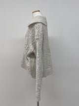 Granma Collar Knit Cardigan