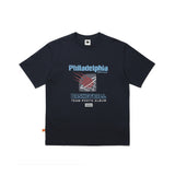 レタリングショートスリーブTシャツ【NAVY】