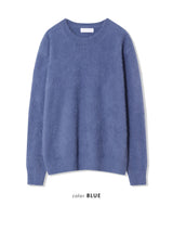 [UNISEX] クラウディーシーズンオーバーフィットアンゴラクルーネックロングスリーブニット (7 colors)