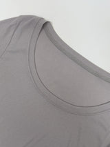 リブ ディープUネック クロップTシャツ