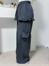 layered frill cargopants