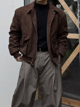 Mute suede cropped jacket