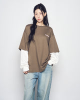 25FW ダブルレイヤーADLV長袖Tシャツ ココア