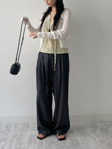 Hachi Shirred Strap Sleeveless Blouse