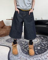 Beto Non-Faded Raw Bermuda Pants