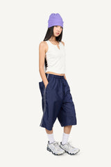 Nylon Track Bermuda Pants