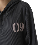 (unisex) Notz Henley Neck Hoodie