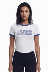 Clear 916 Ringer Crop Short Sleeve