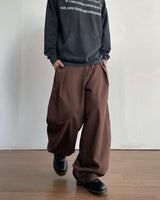 Volume Buckle Cotton Pants