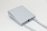 FOLDED BAG GREYISH BLUE