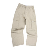 Light beige snap cargo pants