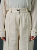 Back string pants (beige)