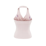 Rosie Deep V Halter Sleeveless