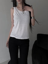 eco linen sleeveless (2color)