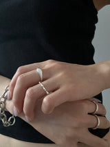 [925silver] Bone detail ring