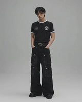 (M's) パリスマッスルフィットリンガーTシャツ 26SS-006