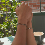 Finding Happiness, couple line bracelets