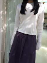 ベイパーアンゴラクロップTシャツ（3c）