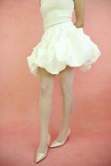 ribbon flow mesh tights (white)