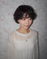 [925SILVER] CUSHION HEART RIBBOON NECKLACE