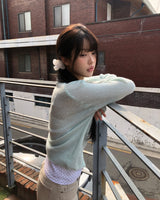 Luan Basic Round Knit Cardigan