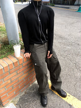 No.1841 M WM crop zip-up (3color)