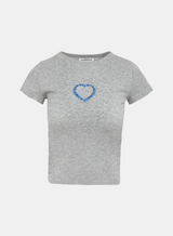 Heart Circle Lettering Tee