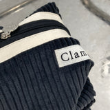 Clam ラウンドポーチ _ コーデュロイミッドナイト