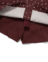 ピグメント スター ミニスカート(BURGUNDY)