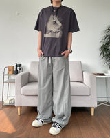 Side Snap Nylon Balloon Pants