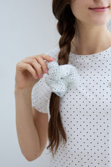 [2EA 1SET] LOVELY DOT SHIRRING SCRUNCHIE