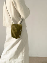 mini pocket bag - corduroy matcha